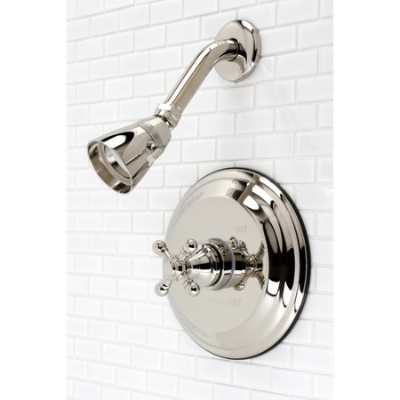 Kingston Brass KB2636BXSO Pressure Balanced Shower Faucet, Polished Nickel KB2636BXSO